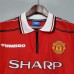 Manchester United 98/99 Home Red Long Sleeve Soccer Jersey